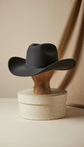 Classic Charcoal Felt Western Hat